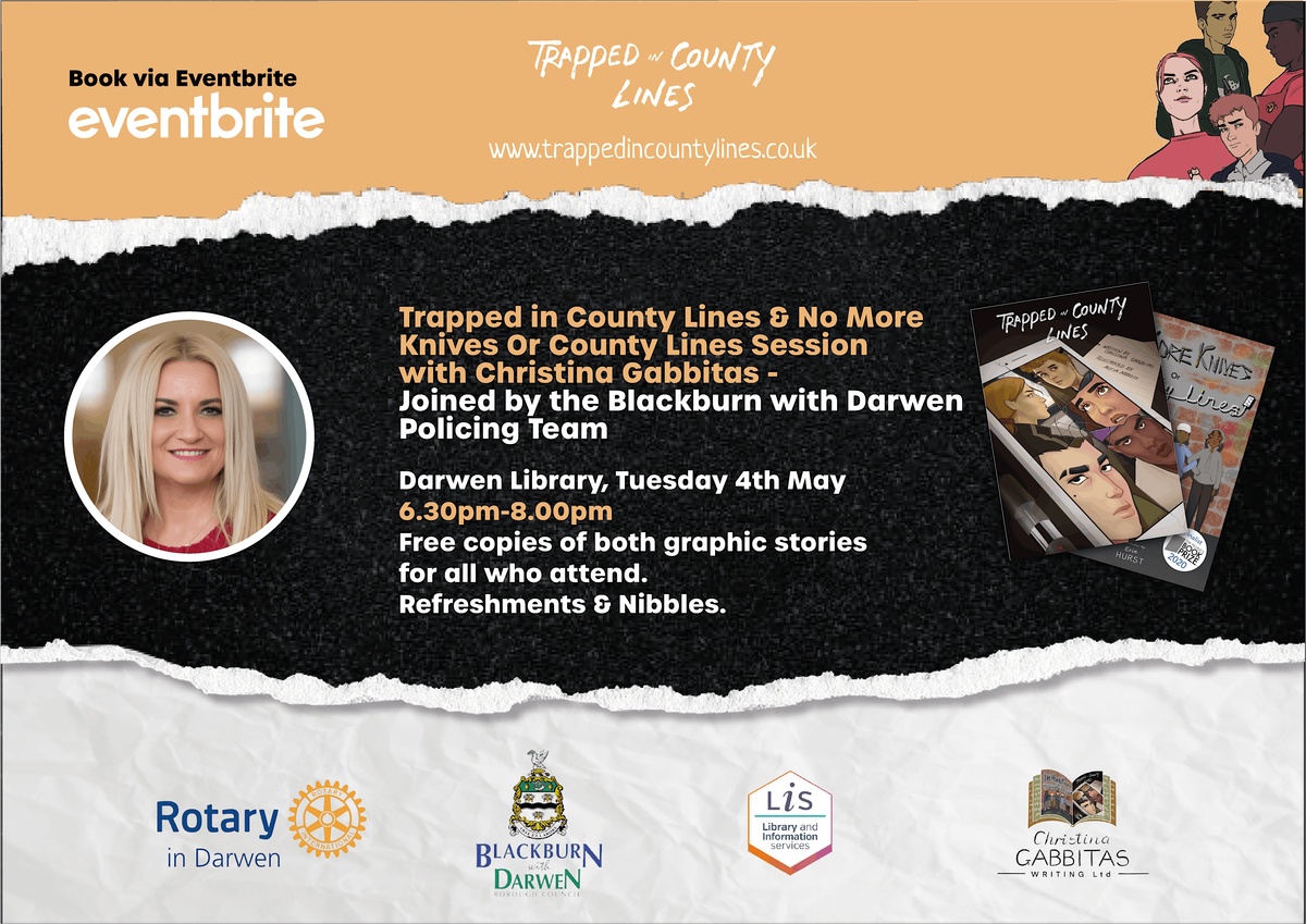 No More Knives County Lines with Author Christina Gabbitas, Higher