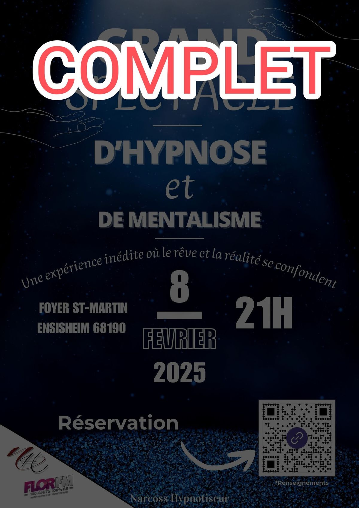 Grand spectacle d'hypnose et de mentalisme