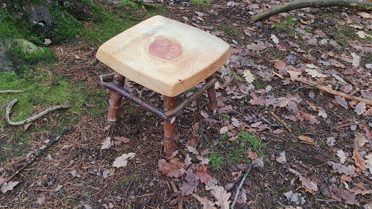 Hand Craft A Rustic Stick Frame Stool or Small Table