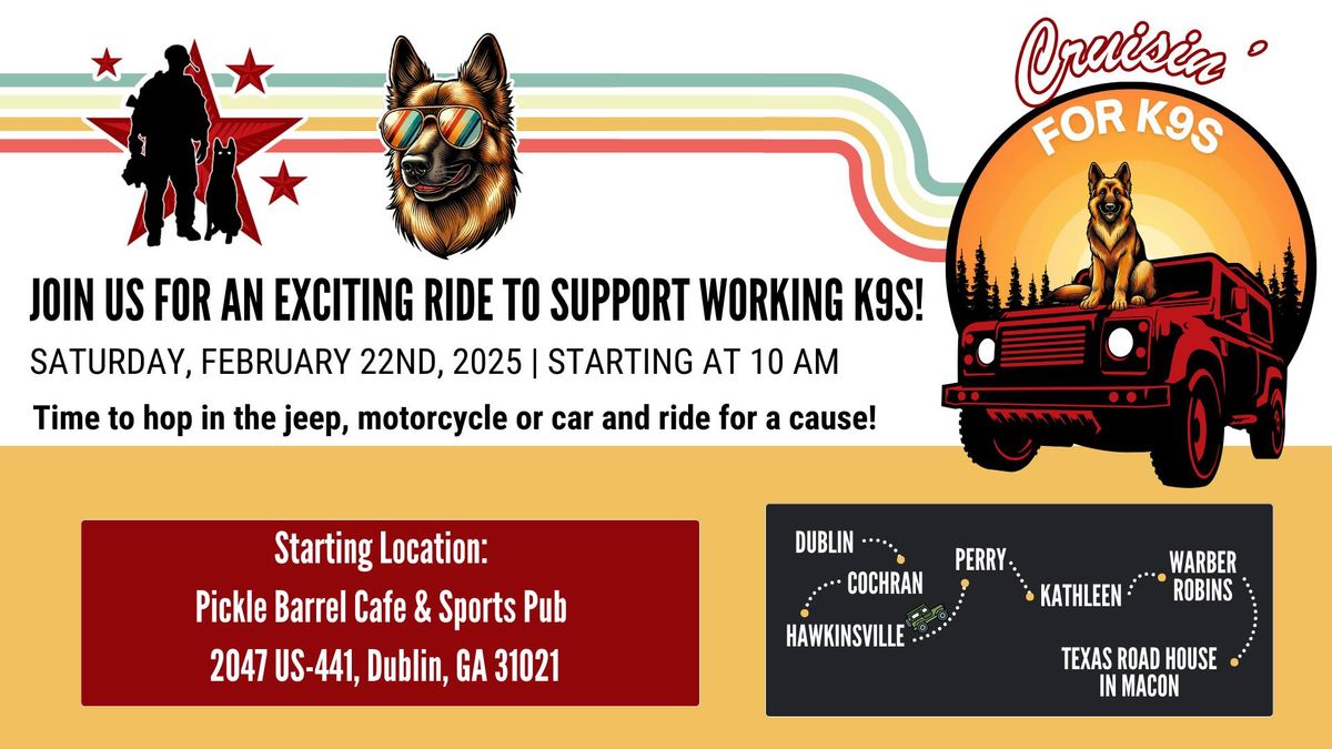 Cruisin' for K9s: A Drive for a Cause!