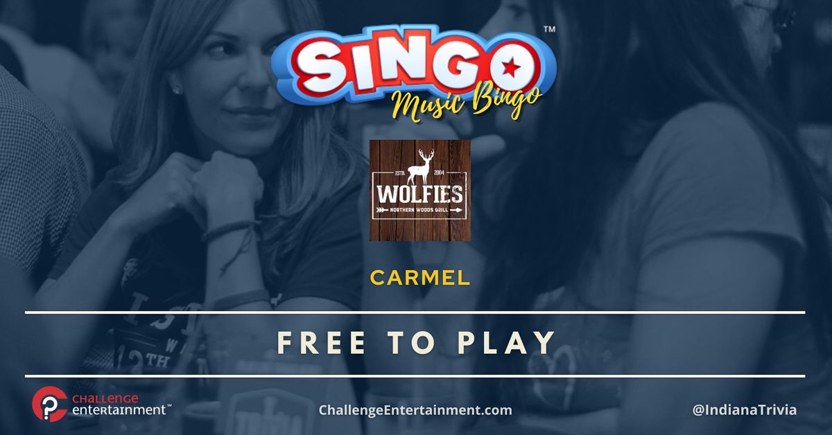 SINGO Music Bingo Nights at Wolfie's Grill - Carmel