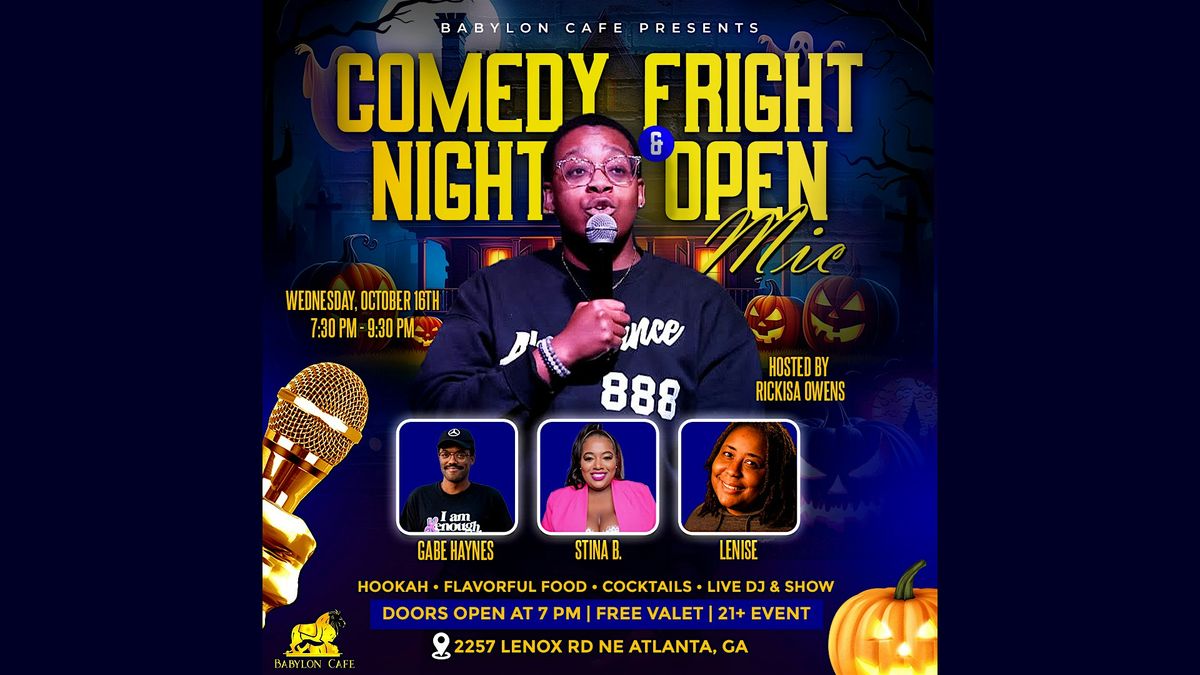 Comedy Fright Night Show & Open Mic Night