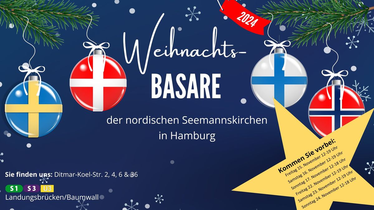 Weihnachtsbasare der nordischen Kirchen 2024