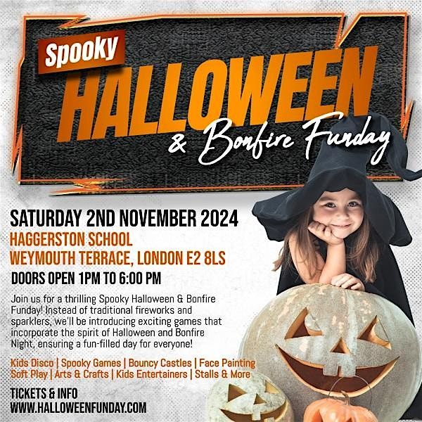 SPOOKY HALLOWEEN & BONFIRE FUNDAY, Bouncy Castle, Face Painting, Disco