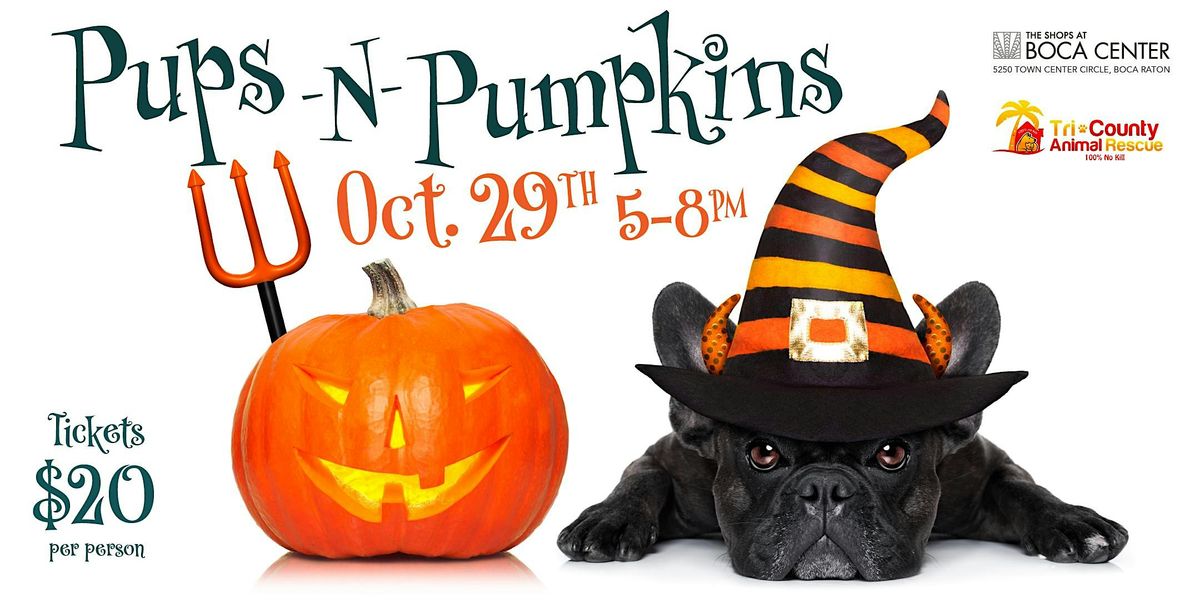 Pups N' Pumpkins: Spooky Fun to benefit Tri-County Animal Rescue