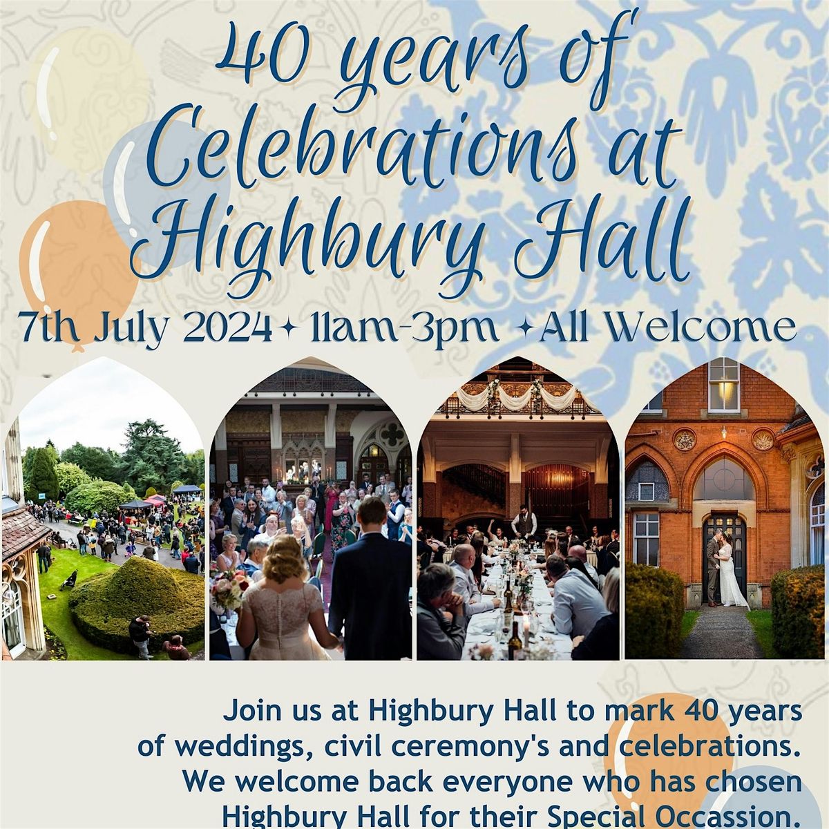 40 Years Of Celebrations At Highbury Hall