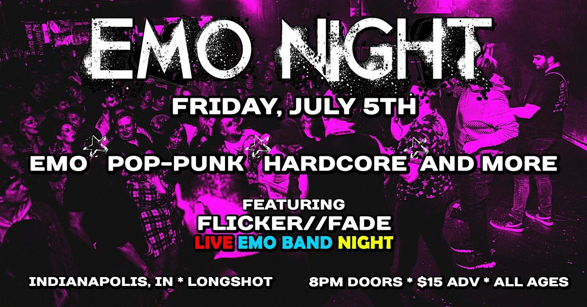 EMO NIGHT ft. Flicker\/\/Fade Live Band Emo Night