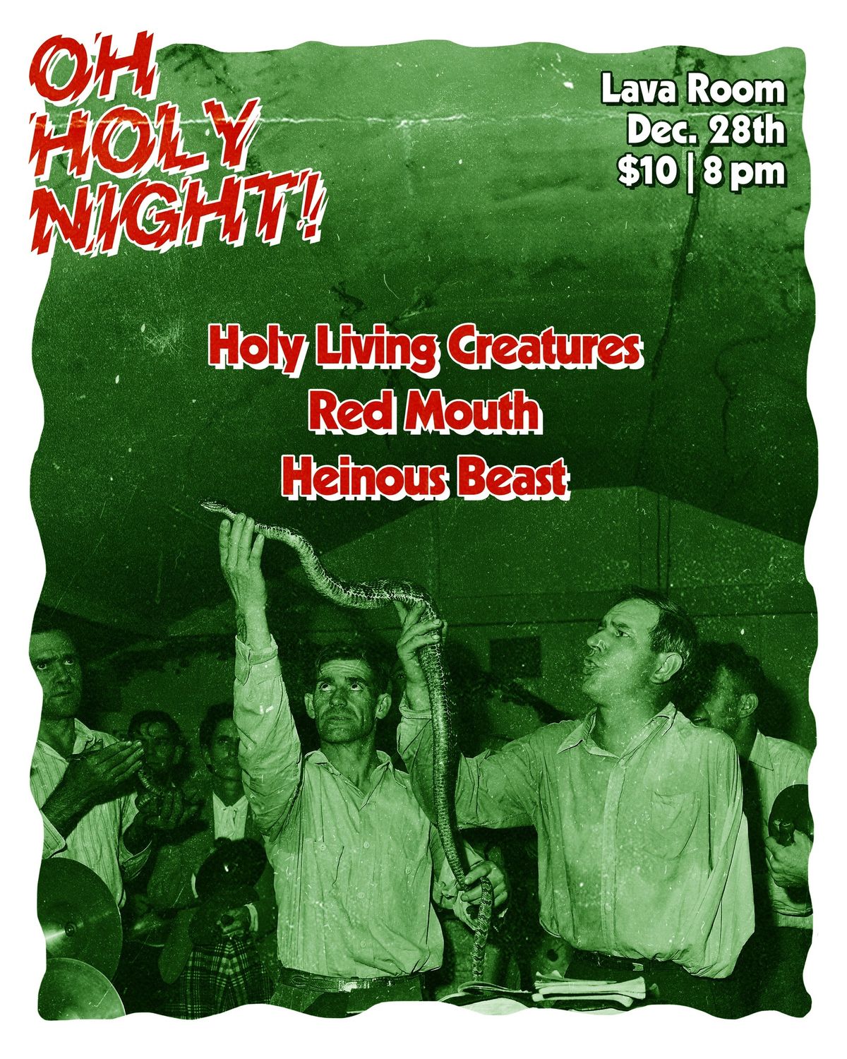 \u201cOh, Holy Night!\u201d Holy Living Creatures \/ Red Mouth \/ Heinous Beast