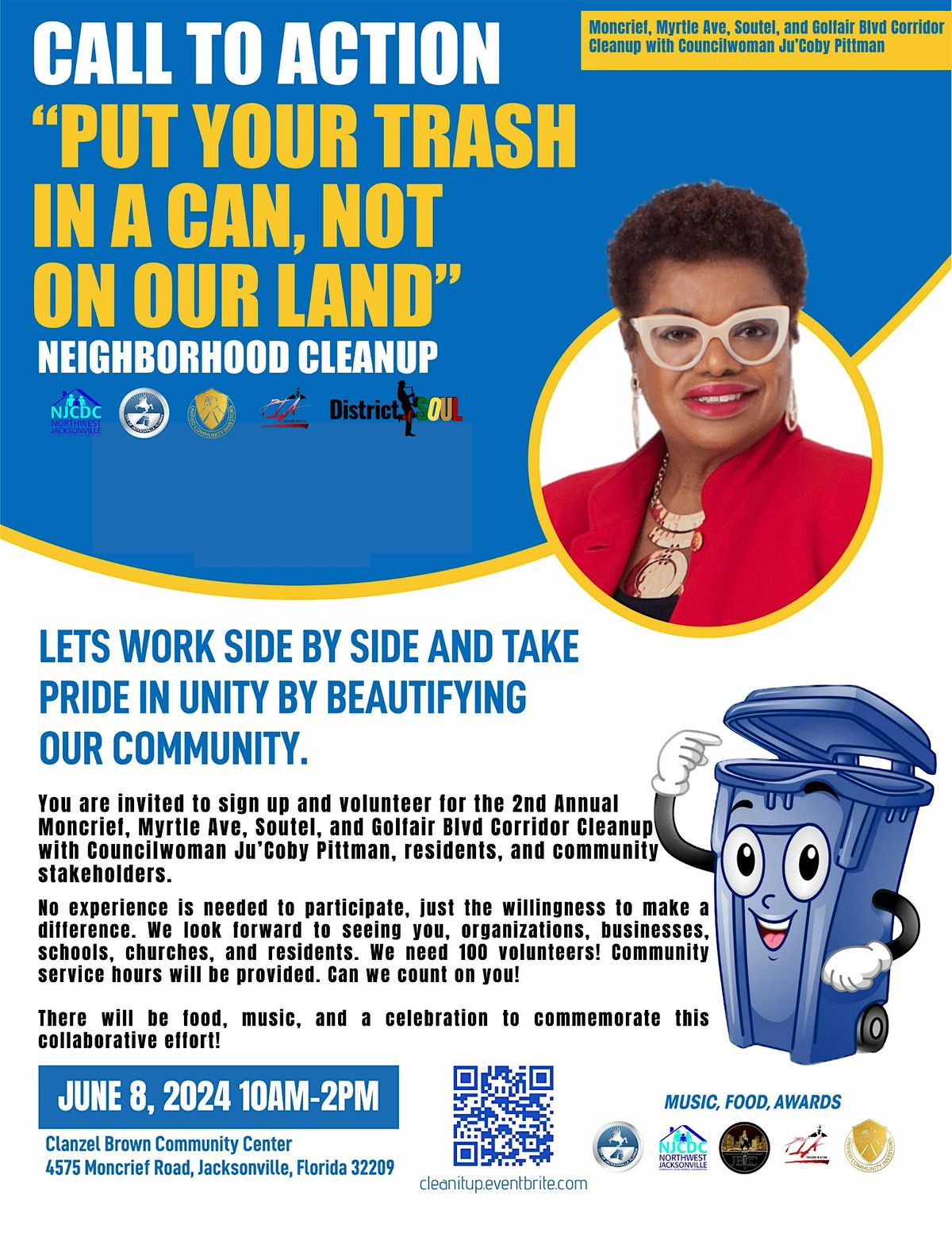 2nd Annual Corridor Cleanup with Councilwoman Ju'Coby Pittman