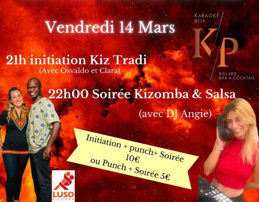 Soir\u00e9e Sp\u00e9ciale Carnaval SBK (80%kiz et 20% salsa-bachata-Kompa) + stage de Kiz Tradi