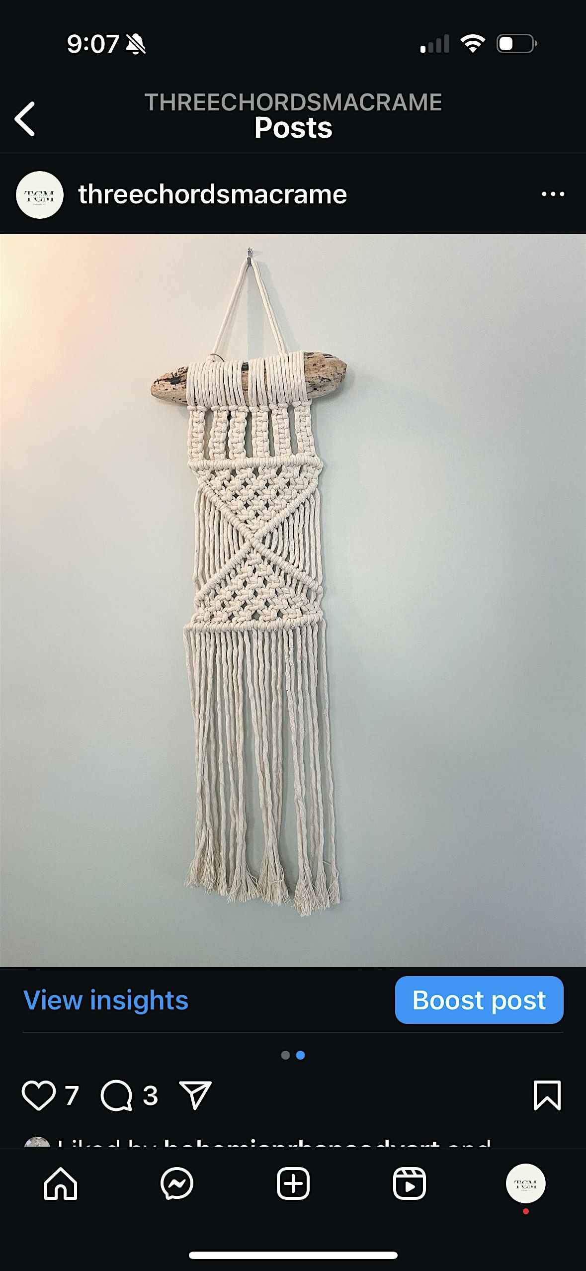 Beachin\u2019 Macrame wall hanger workshop