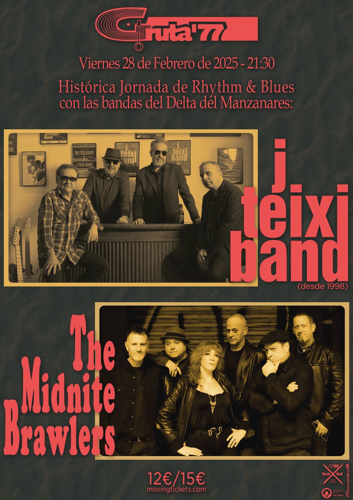 J. Teixi Band y The Midnite Brawlers en Gruta77