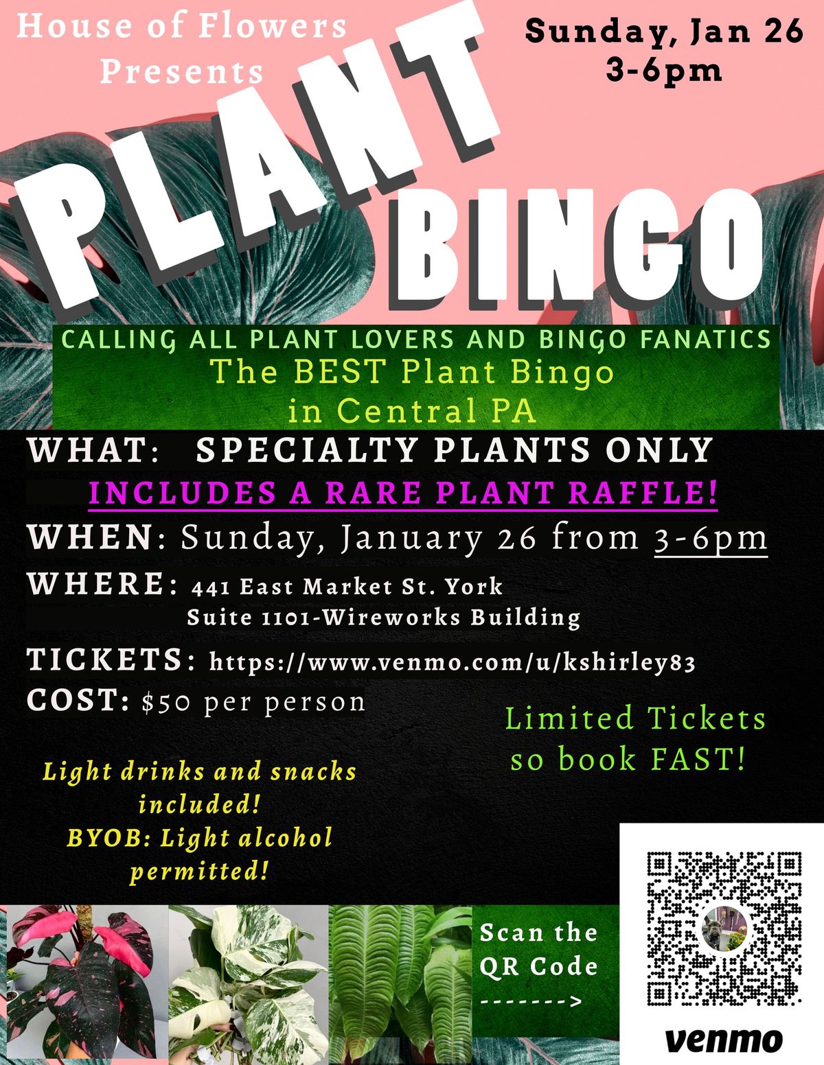 House of Flowers Plant Bingo