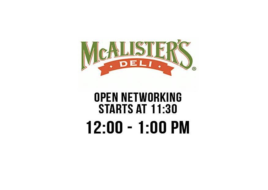 11:30 AM Friday Networking South Tampa @ McAlisters Deli International Mall