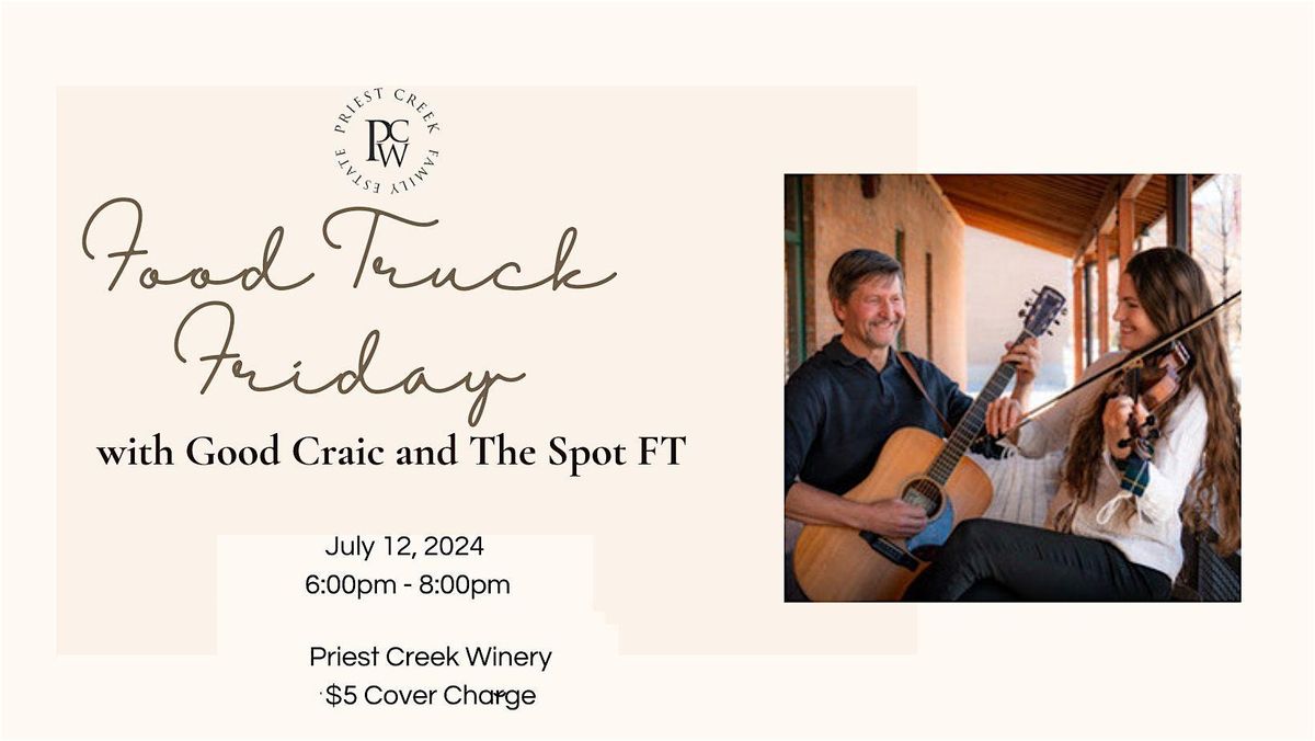 Food Truck Friday featuring live music with Good Craic