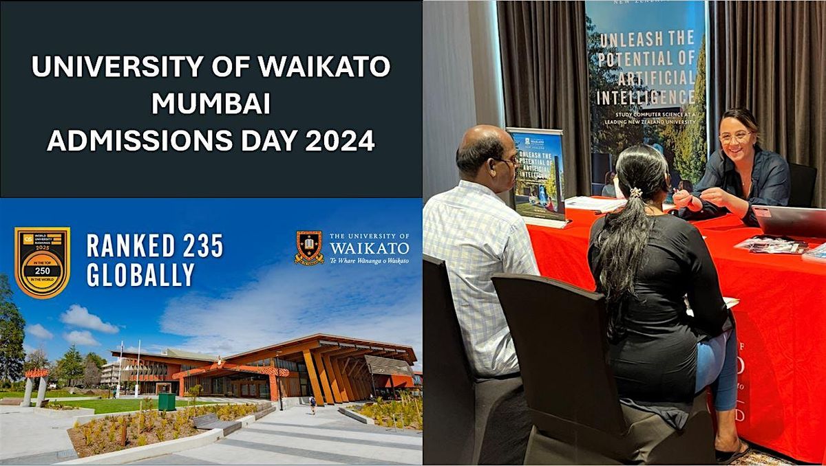 University of Waikato Mumbai Admissions Day, 28 Sept 2024