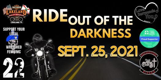 Ride Out of the Darkness - Suicide Awareness Ride & Cookout - BIGGEST RIDE OF CENTRAL FLORIDA!!!
