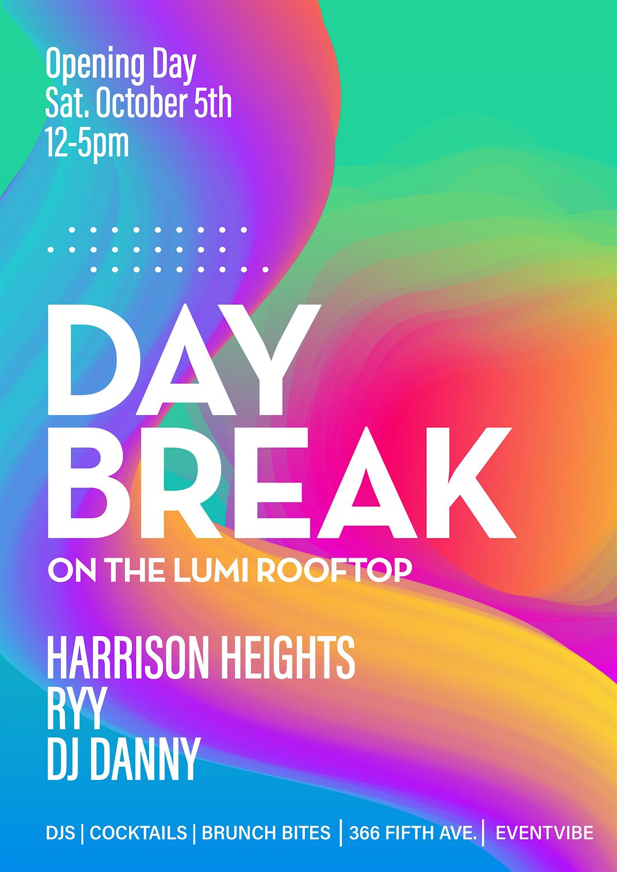 "Day Break" \u2022 The Lumi Rooftop \u2022 Sat Oct 19