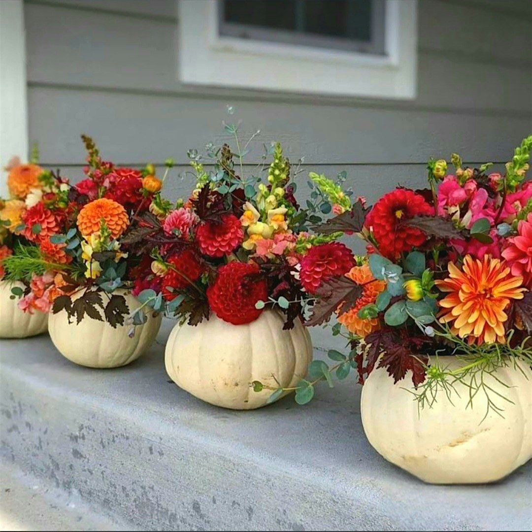 Pumpkin arrangement Wine Night