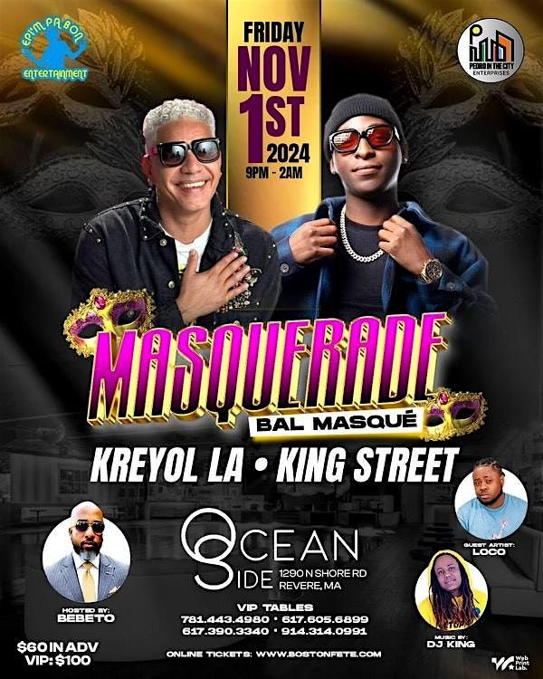 MASQUERADE BAL MASQUE- KREYOL LA- KING STREET