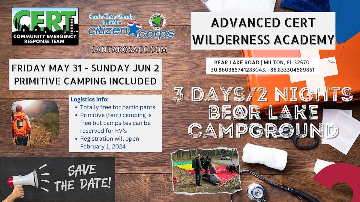 Santa Rosa Advanced CERT Wilderness Academy