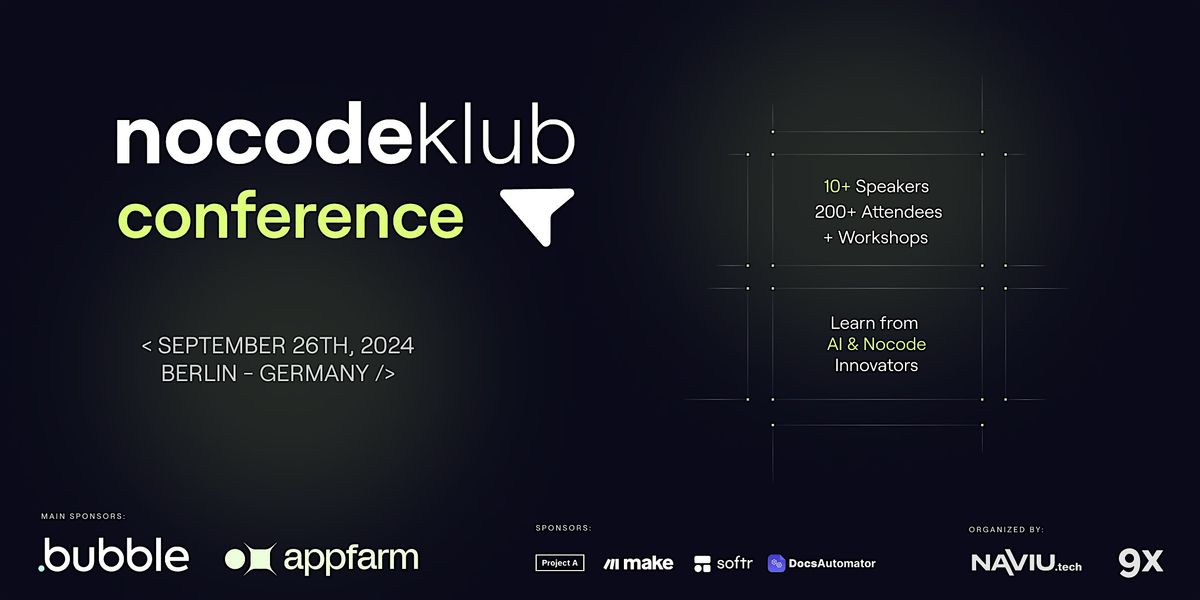 nocodeklub Conference