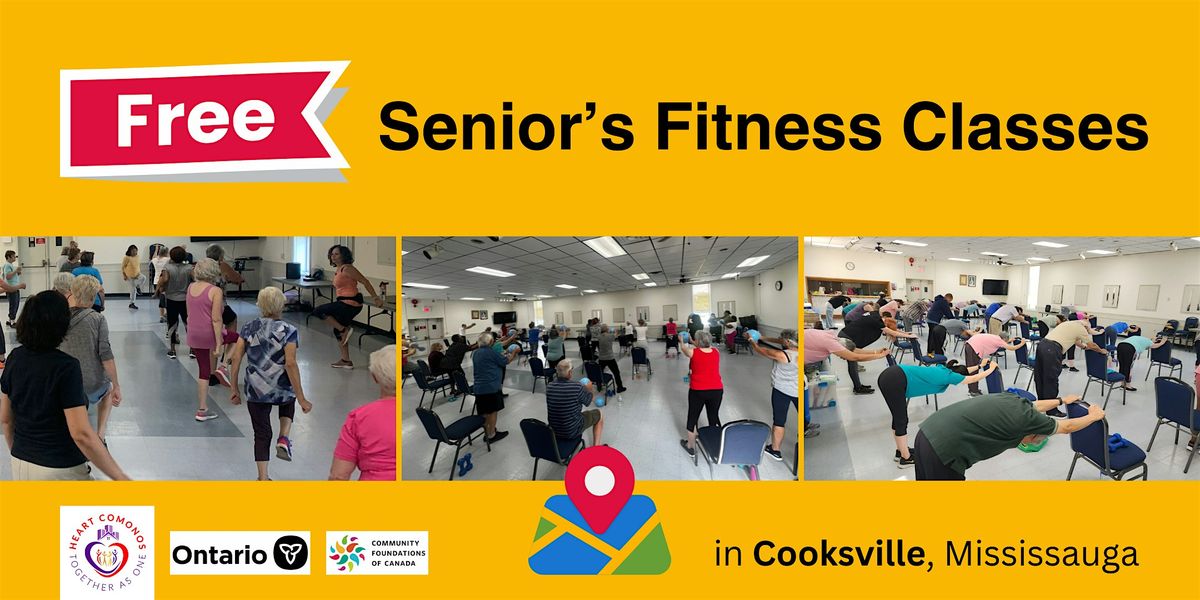 FREE Seniors Fitness Classes in Cooksville, Mississauga