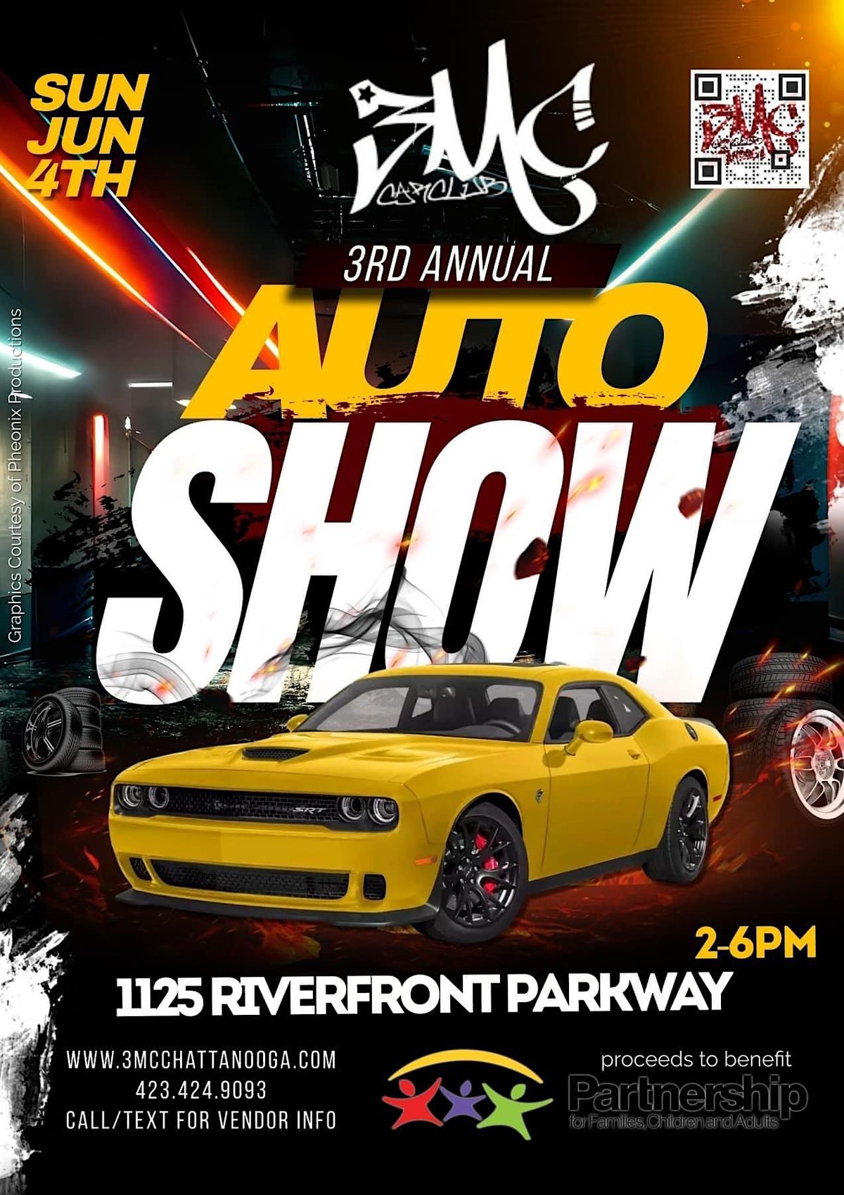 3MC 3rd Annual Auto Show, 1125 Riverfront Pkwy, Chattanooga, 4 June 2023