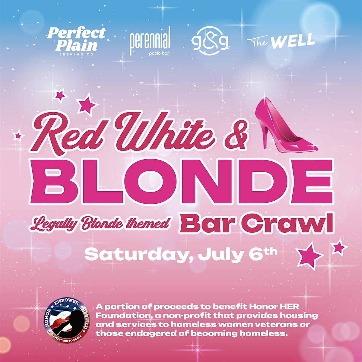 Red, White & Blonde Bar Crawl