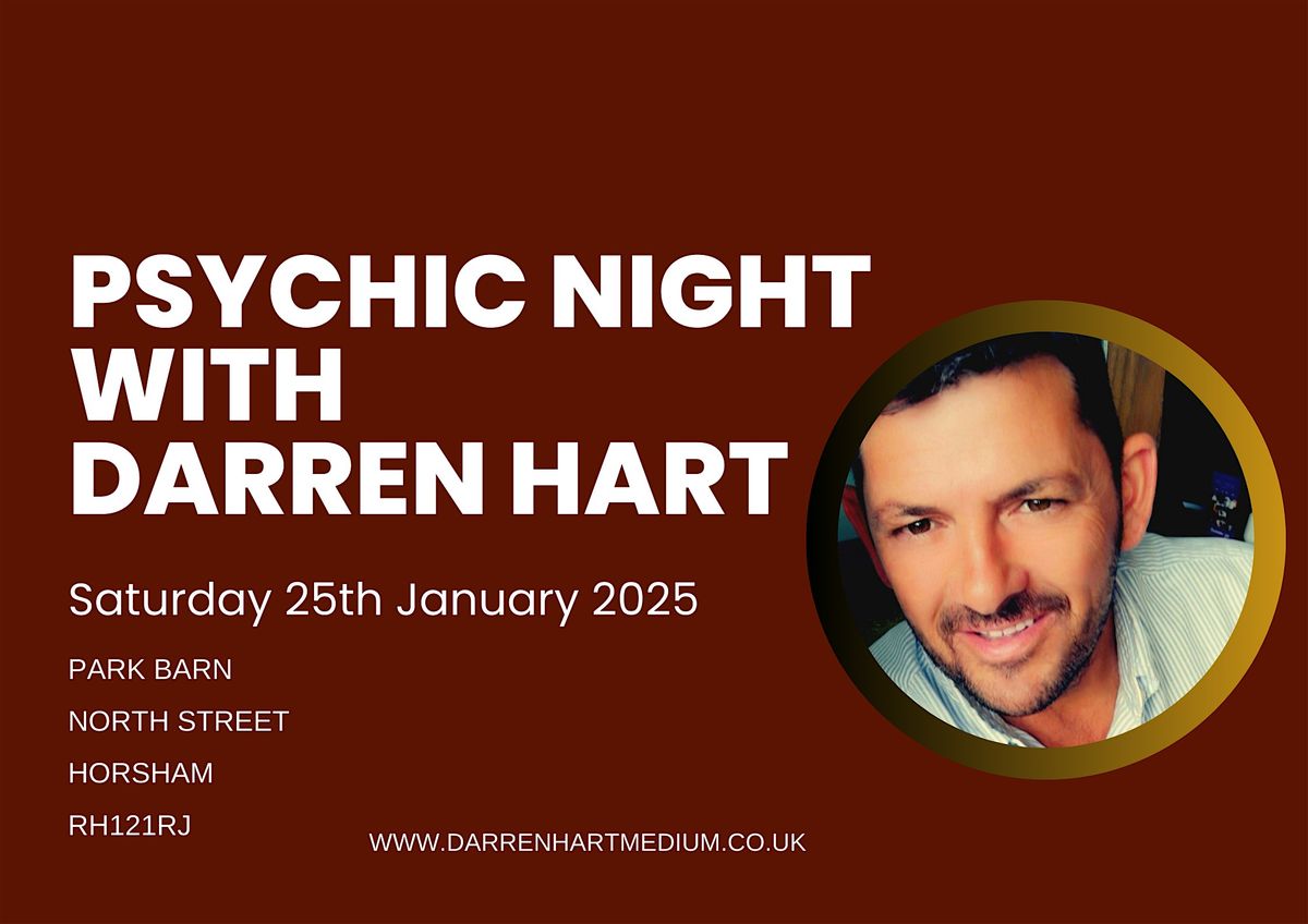 Psychic Night with Darren Hart at Park Barn Horsham