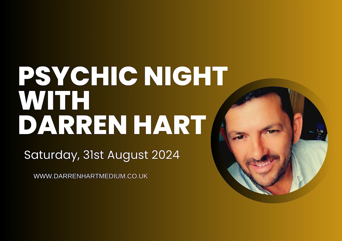 Psychic Night with Darren Hart at Park Barn Horsham