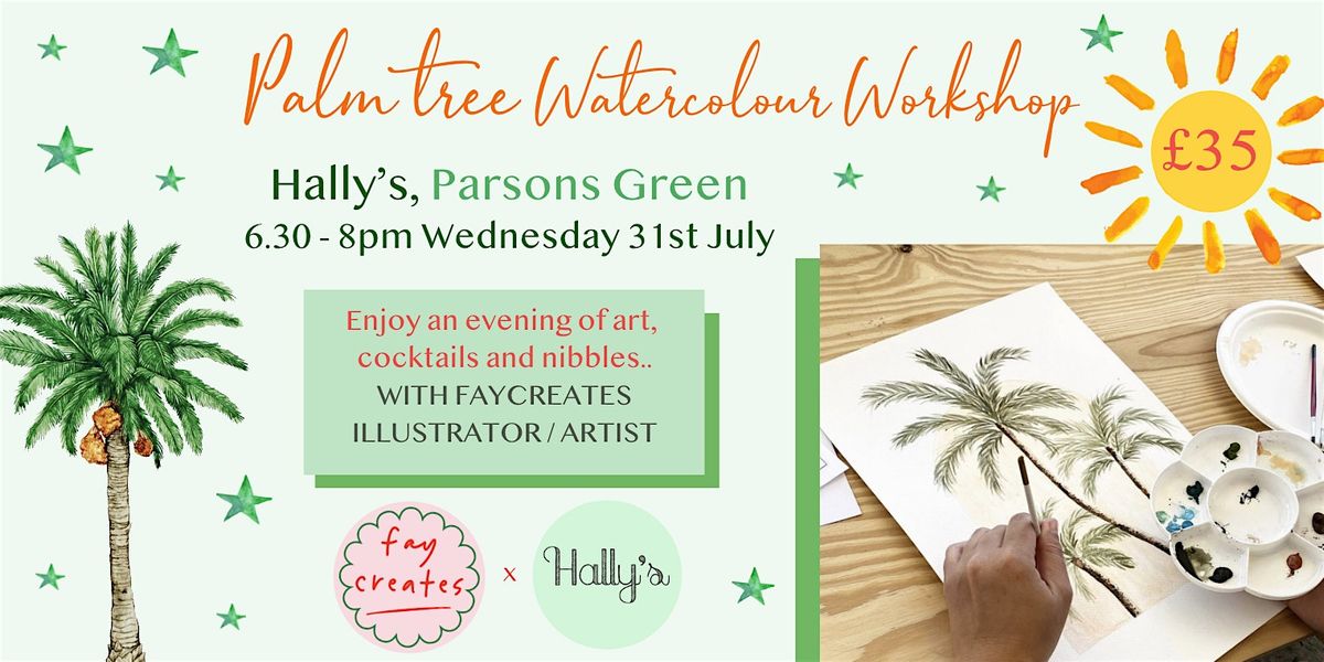 Painting Palms at Hally's