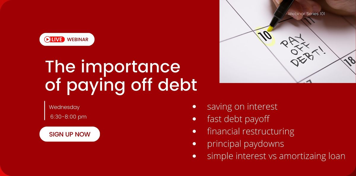 Accelerate Debt Payoff Live Webinar