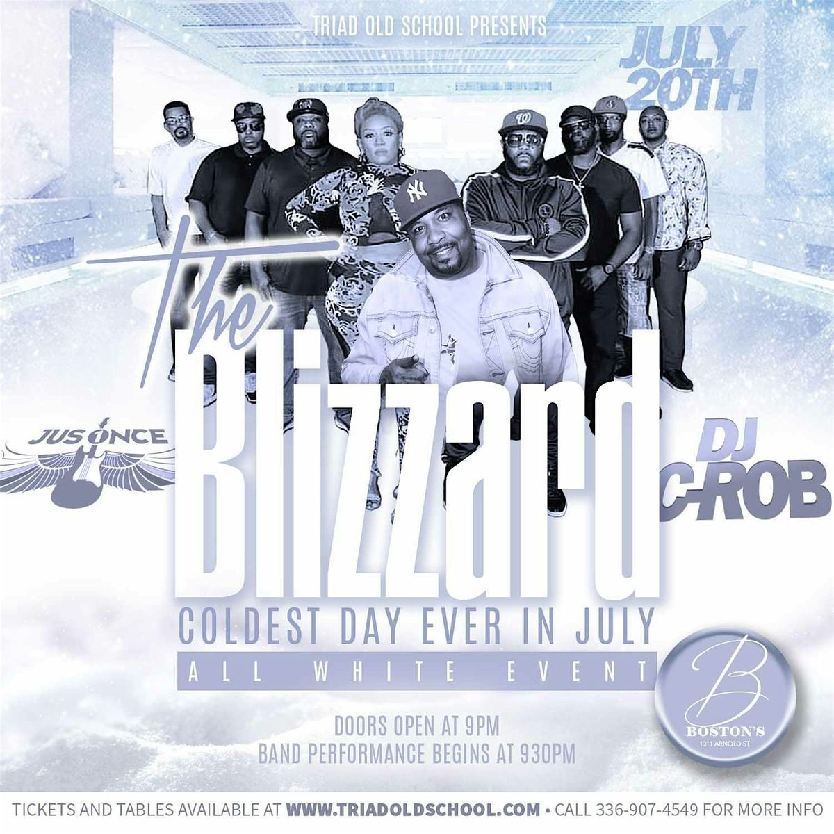 "THE BLIZZARD" - THE 13TH ANNUAL ALL WHITE AFFAIR W\/JUS ONCE & DJ C-ROB