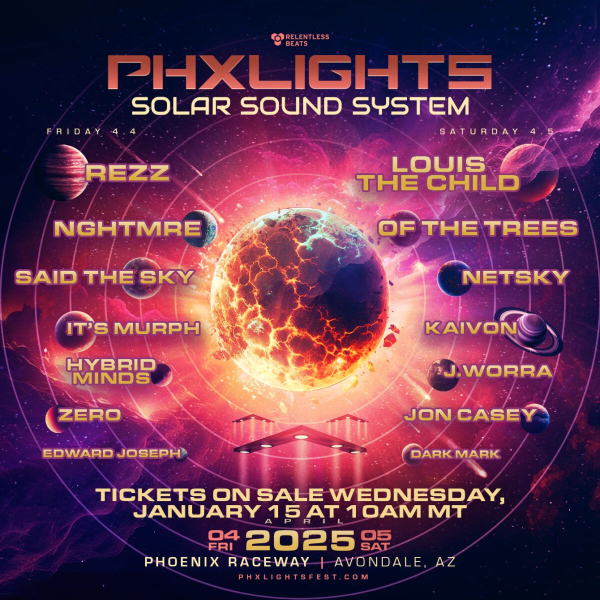 PHX Lights - Solar Sound System - Friday at Phoenix Raceway