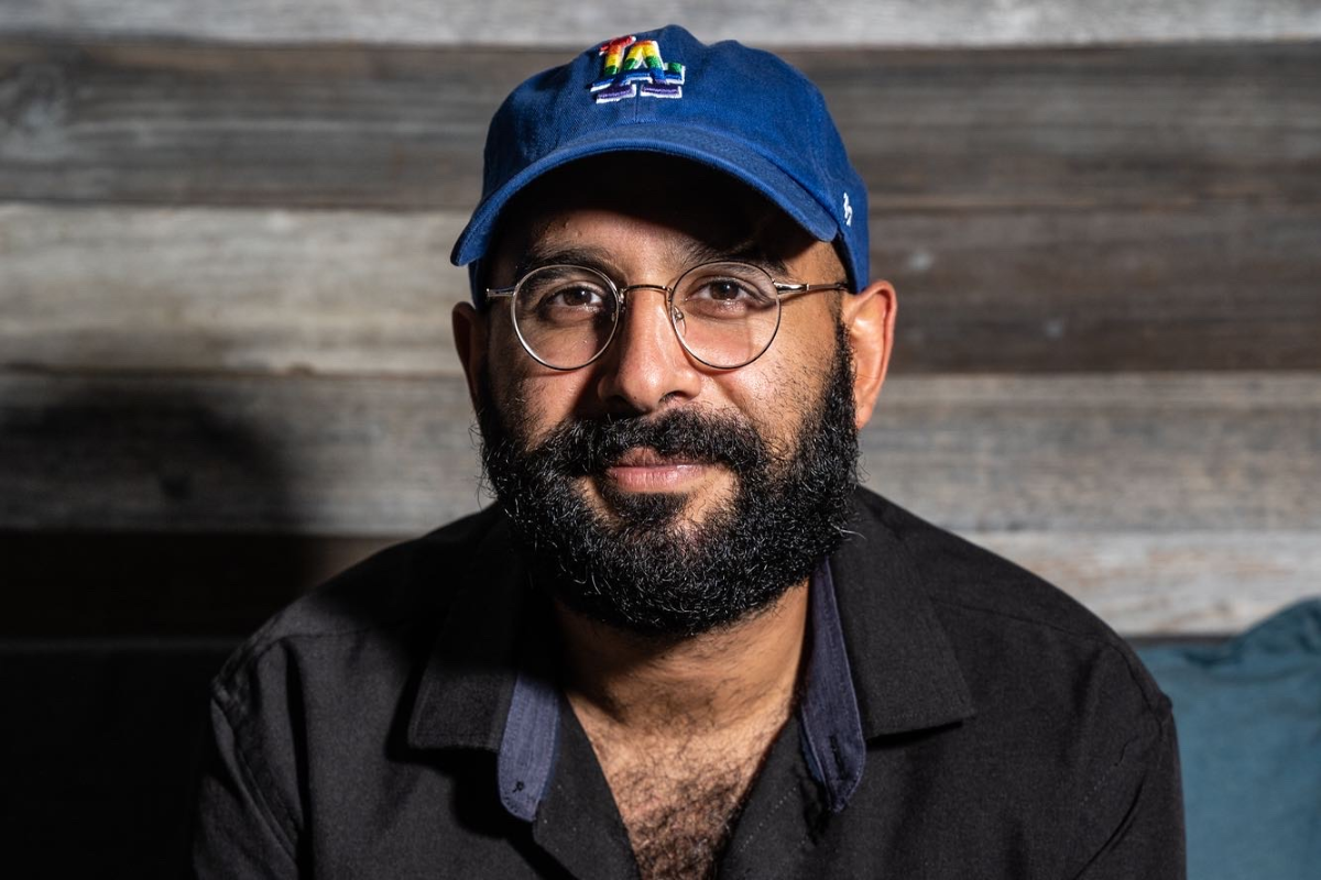 Brad Garrett with Omid Singh