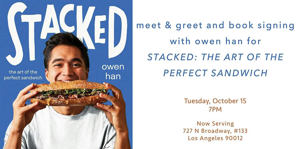 Meet & Greet and Book Signing with Owen Han for Stacked