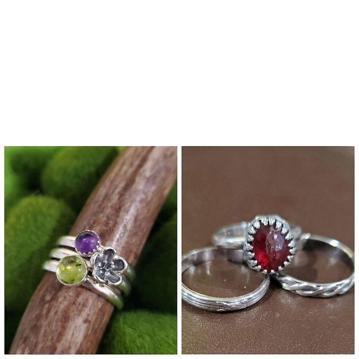 Silver Stacking Rings