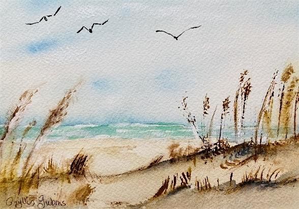 Sand Dunes in Watercolors with Phyllis Gubins