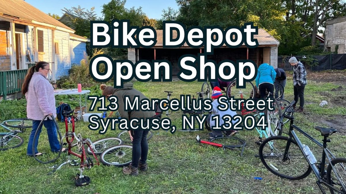 Open Repair Shop at the Bike Depot