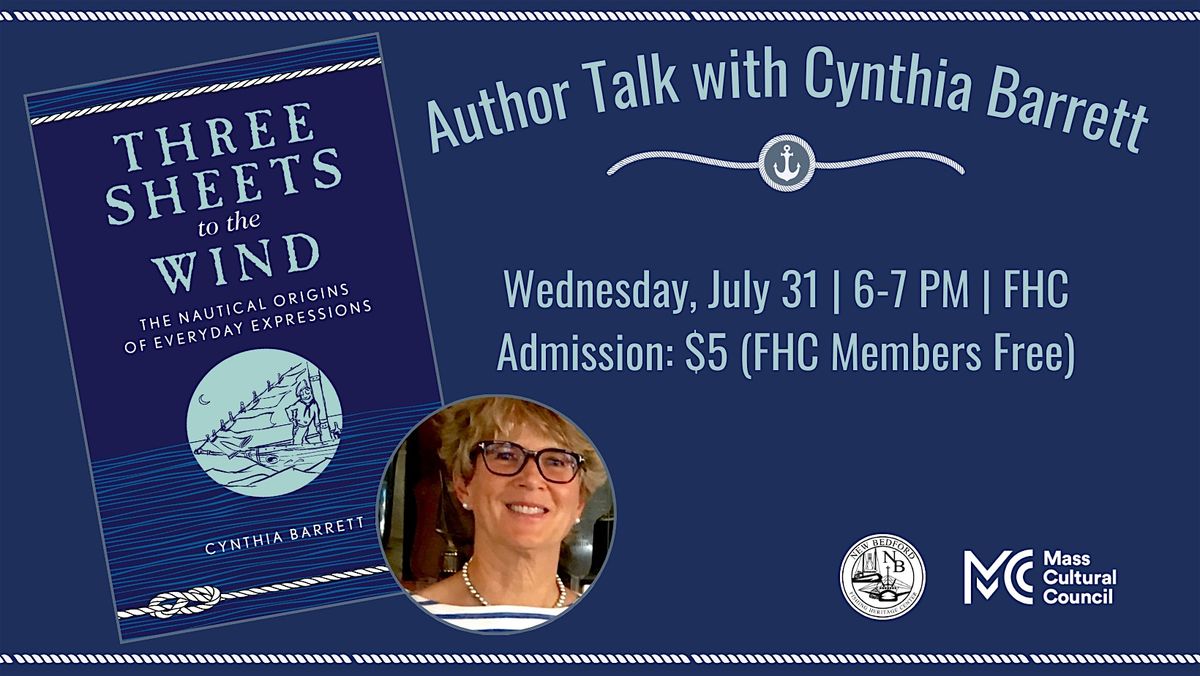 Author Talk: "Three Sheets to the Wind" with Cynthia Barrett