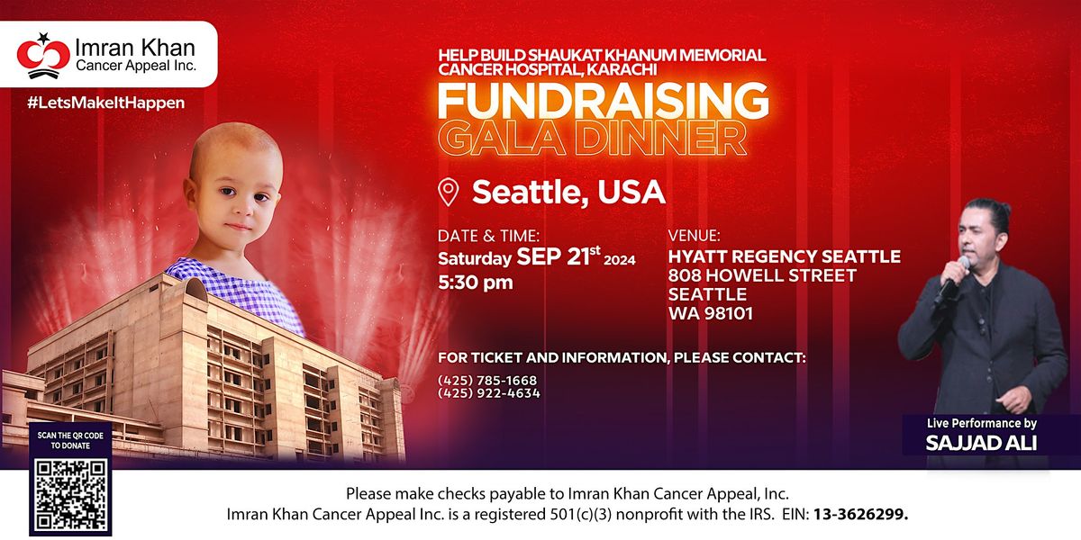 Shaukat Khanum Fundraising Gala Dinner in Seattle, USA