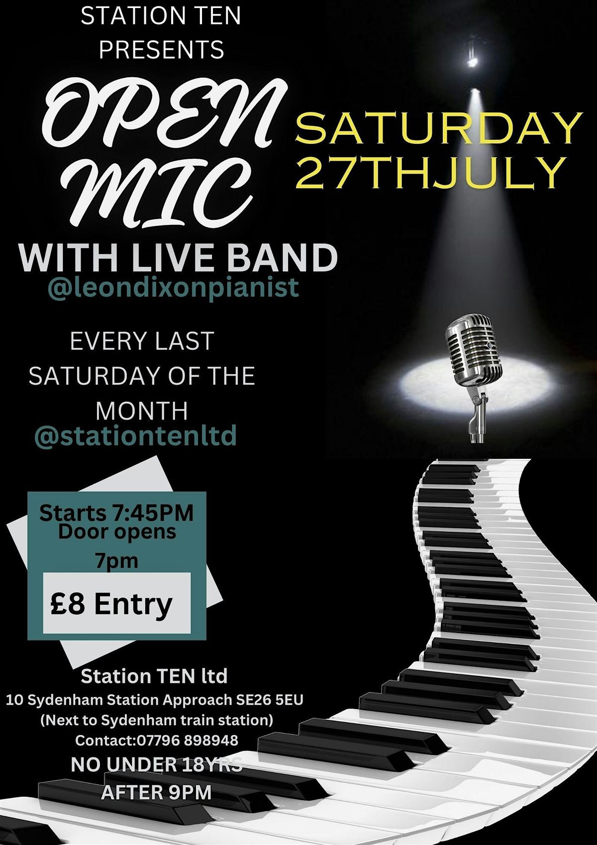 Station TEN Open mic with live band