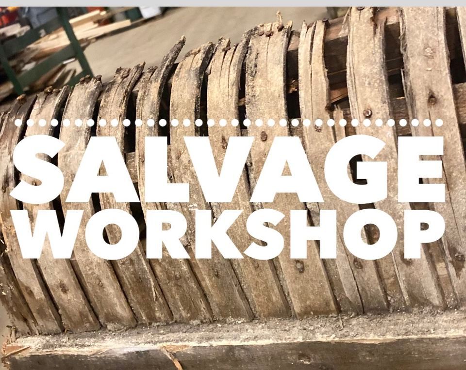 Salvage Workshop \u201cword art\u201d