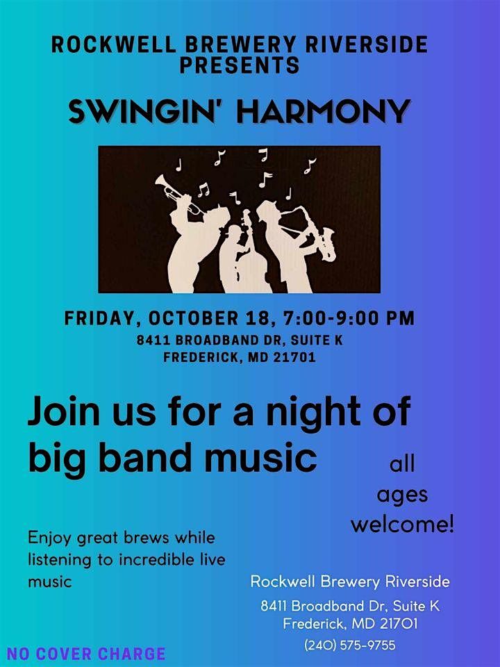 SWINGIN' HARMONY Big Band Sound in CONCERT @ Rockwell Brewery Riverside