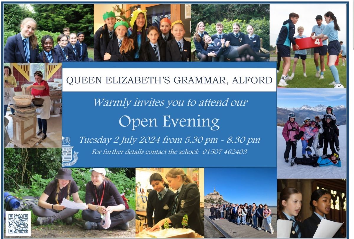 Queen Elizabeth's Grammar, Alford. Open Evening.