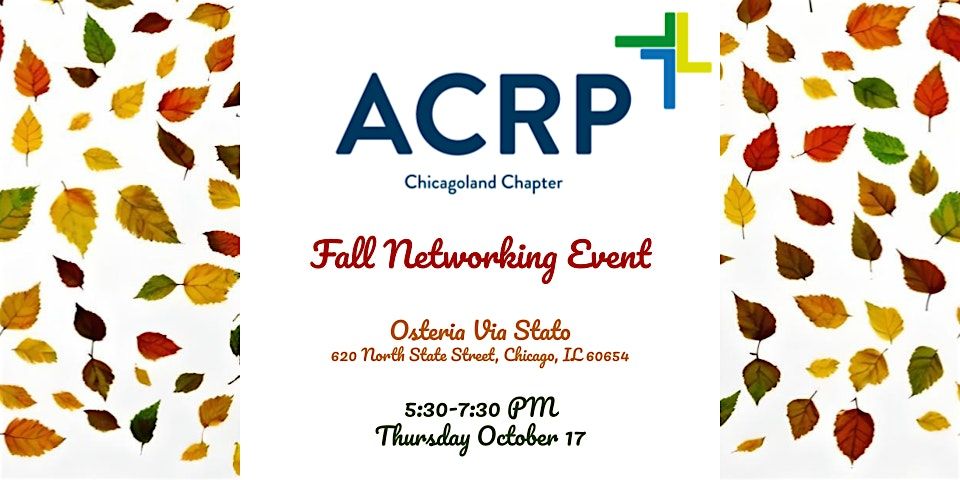 Fall Networking with Chicagoland ACRP - 2024