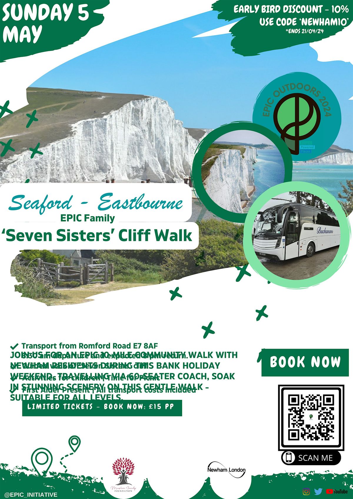 Family Hike - 'Seven Sisters' Cliff Walk - Seaford to Eastbourne