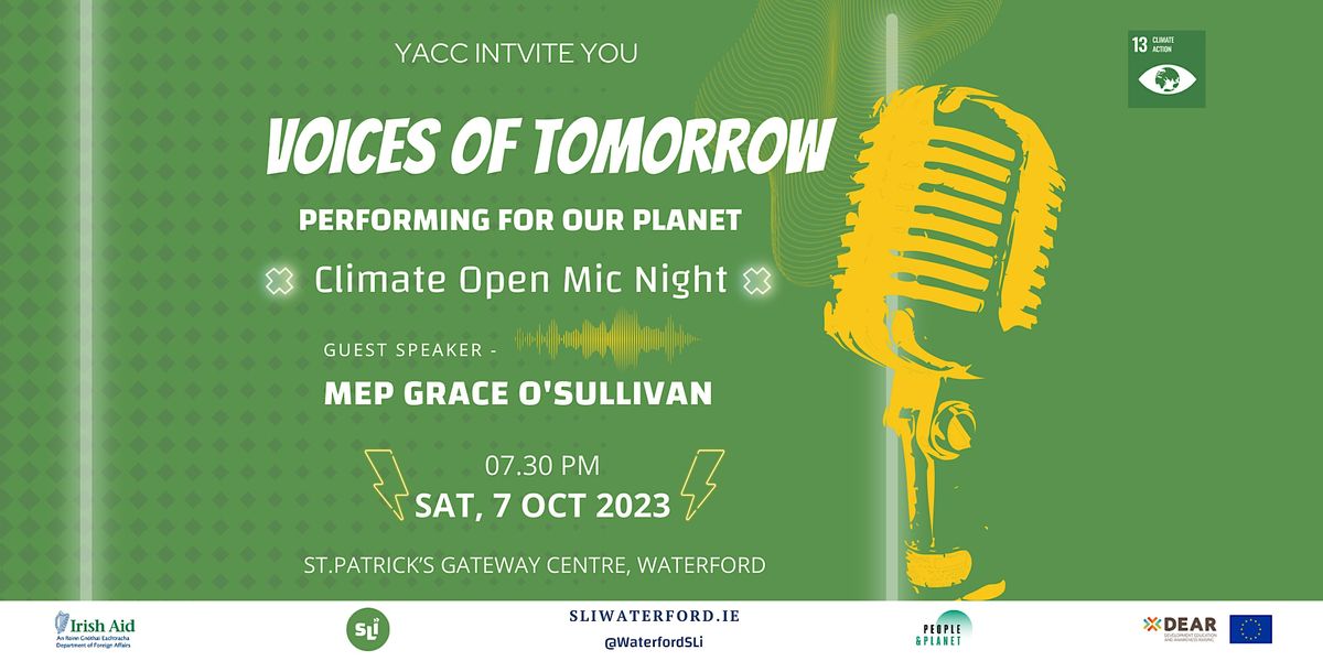 Voices of Tomorrow - Performing For Our Planet OPEN MIC