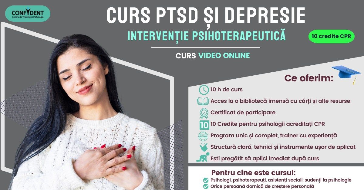 PTSD \u0218I DEPRESIE \u2013 Curs VIDEO ASINCRON cu 10 credite CPR